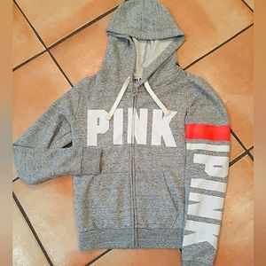NWOT Pink Victoria's Secret Zip up Hoodie Jacket